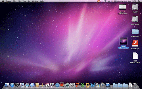 Mac OS Desktop, ESET Icon